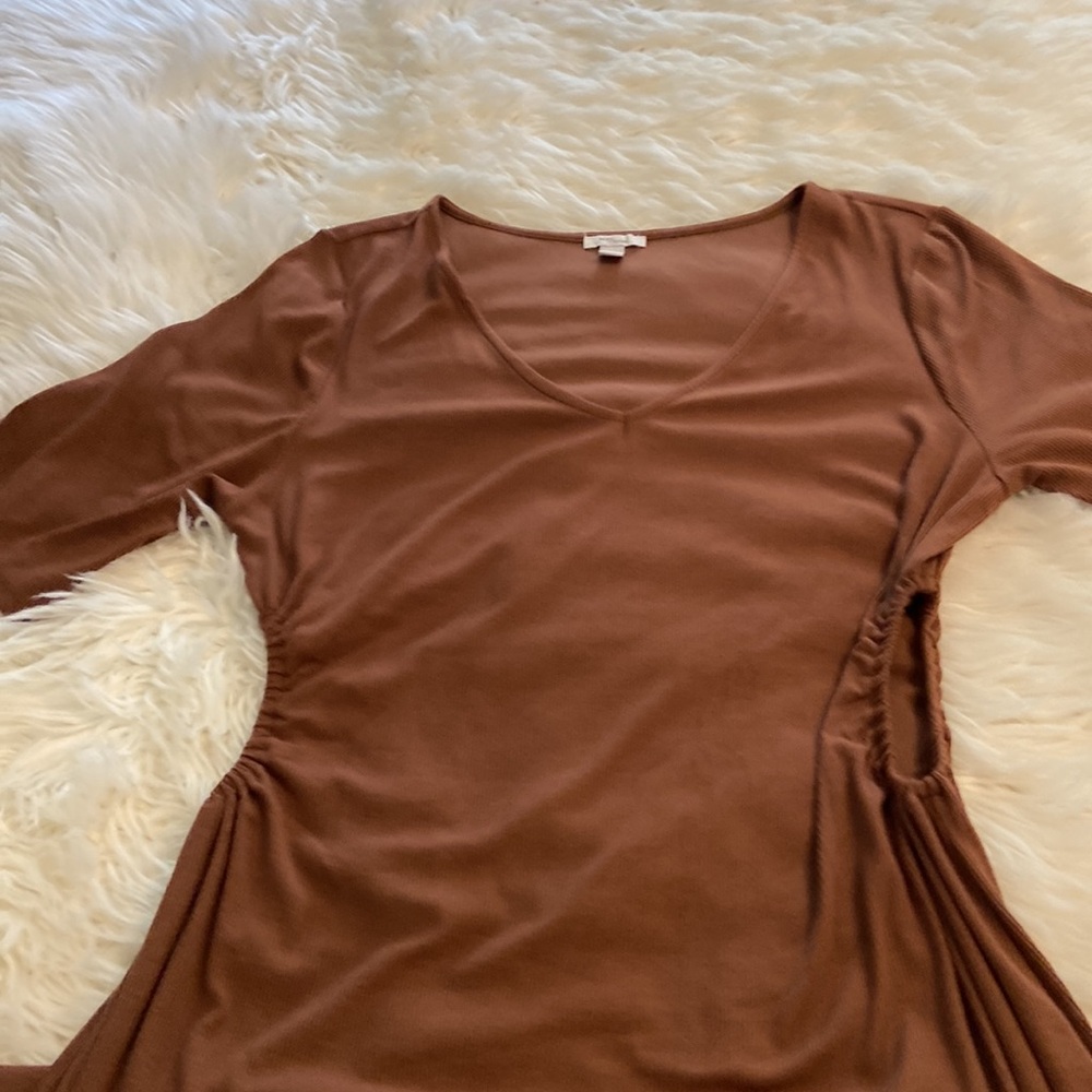 DAILY RITUAL BODY SHAPE DRESS SIZE XL BRAND NEW COLOR BROWN VERY SOFT - Picture 16 of 16